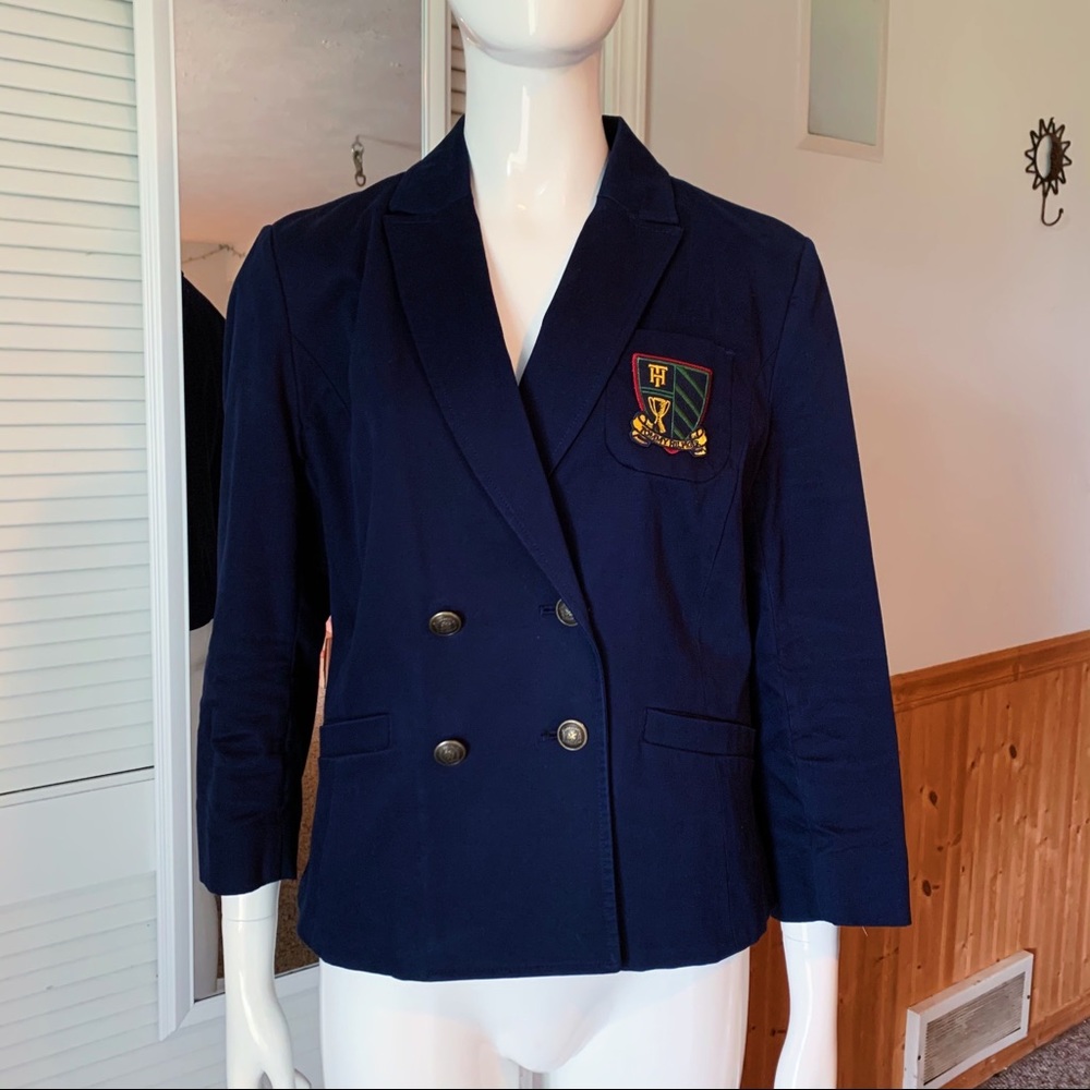Tommy Hilfiger Double Breasted Crest Blazer